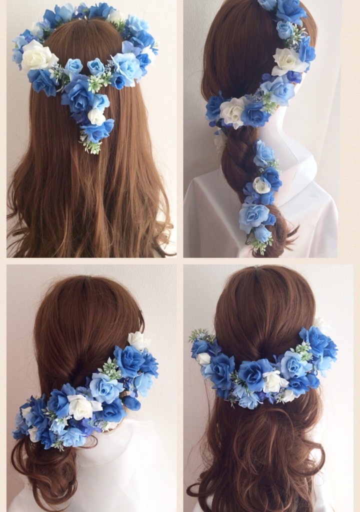 花冠結婚式髪型ヘアスタイル