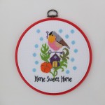 【スウェーデンハンドメイド  “クロスステッチ Sweet Home”】