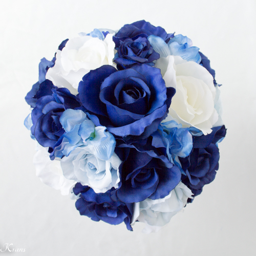 オーダーメイド】ロイヤルブルーの花冠・ブーケ・リストレット 