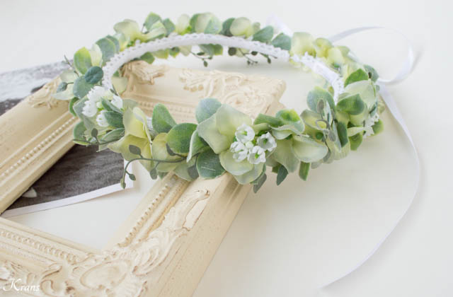 花冠】ナチュラルグリーン花かんむり 